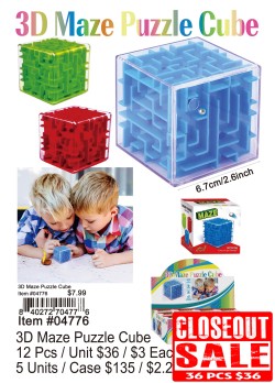 3D Maze Puzzle Cube